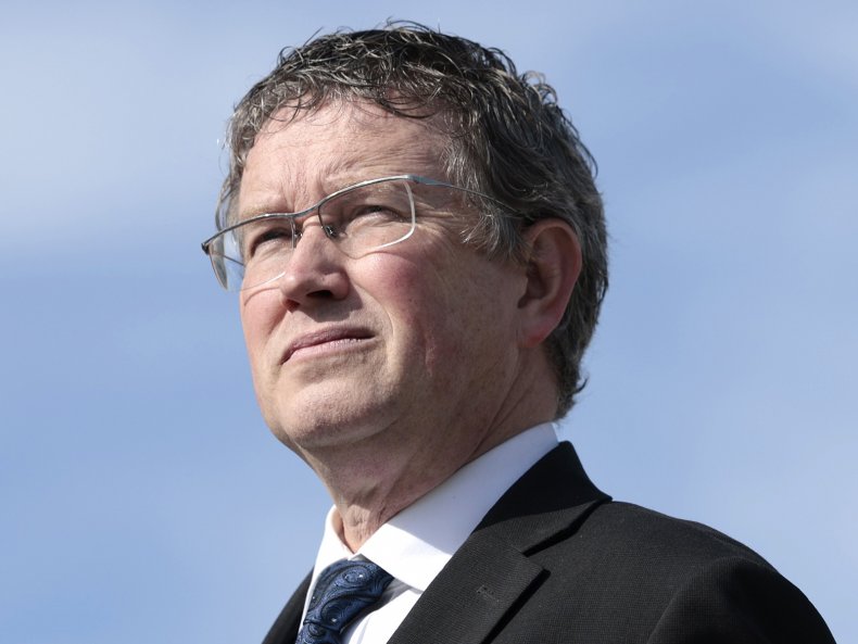 Rep. Thomas Massie at the press conference