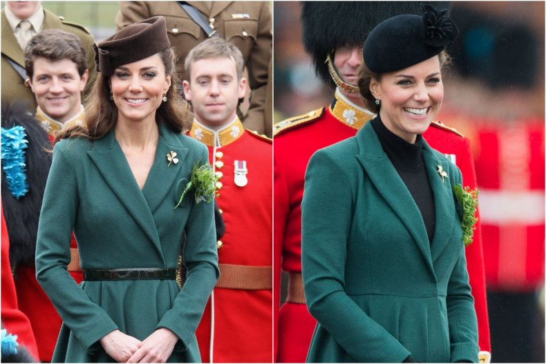 Kate Middleton St. Patricks Day Mantelkleid