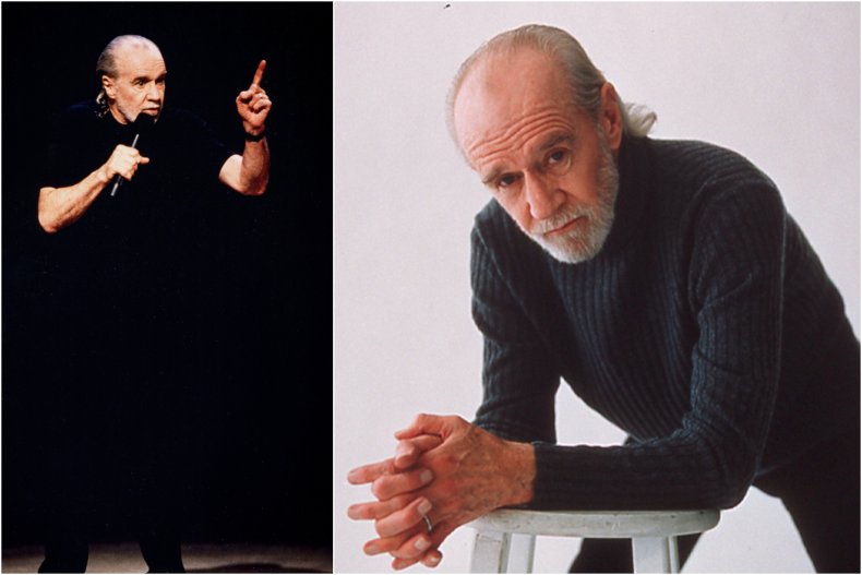 George Carlin performing stand up