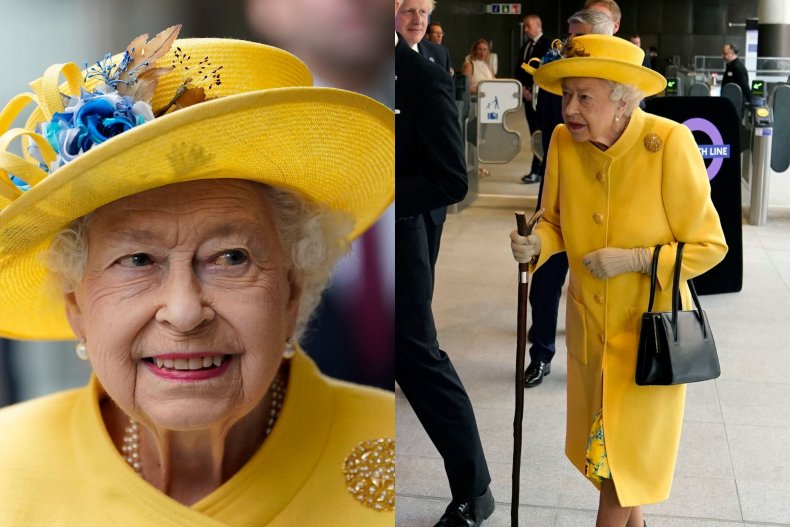 Queen Opens Trainline With Walking Stick