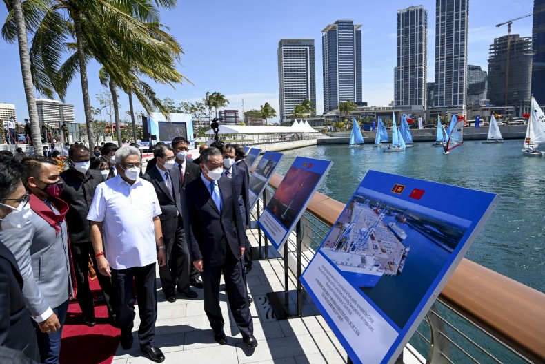 Sri, Lanka, Rajapaksa, China, Wang, Colombo, Port