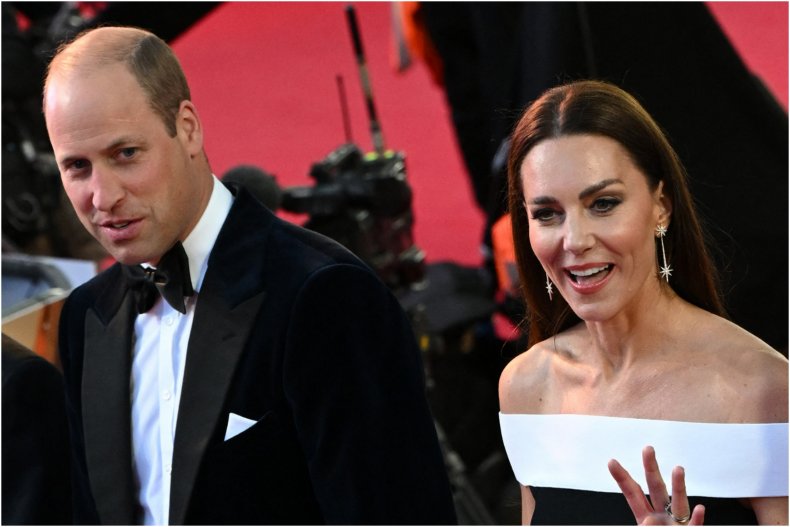 Prince William Kate Middleton Premiere Appearance 2022