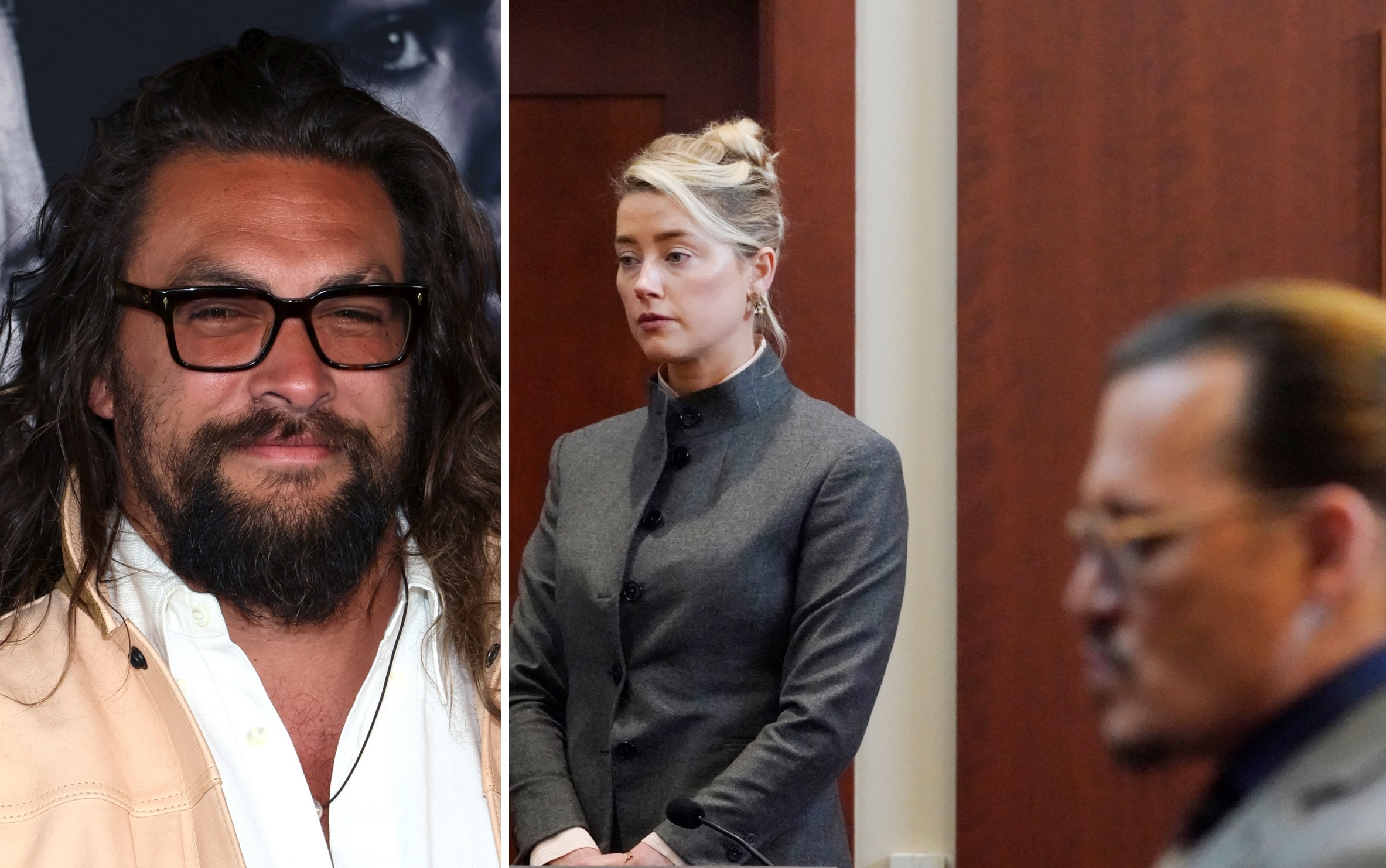 Vídeo falso de Jason Momoa no julgamento de Amber Heard contra Johnny Depp  viraliza - Observatório do Cinema