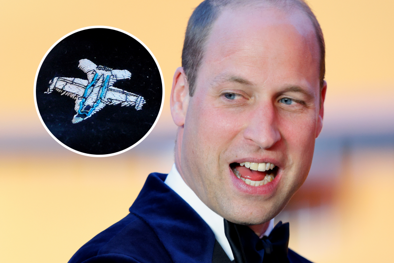 Prince William Shoe Top Gun Premiere