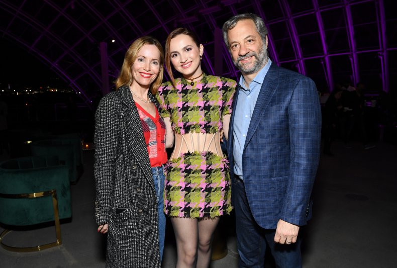 Leslie Mann, Maude Apatow, and Judd Apatow