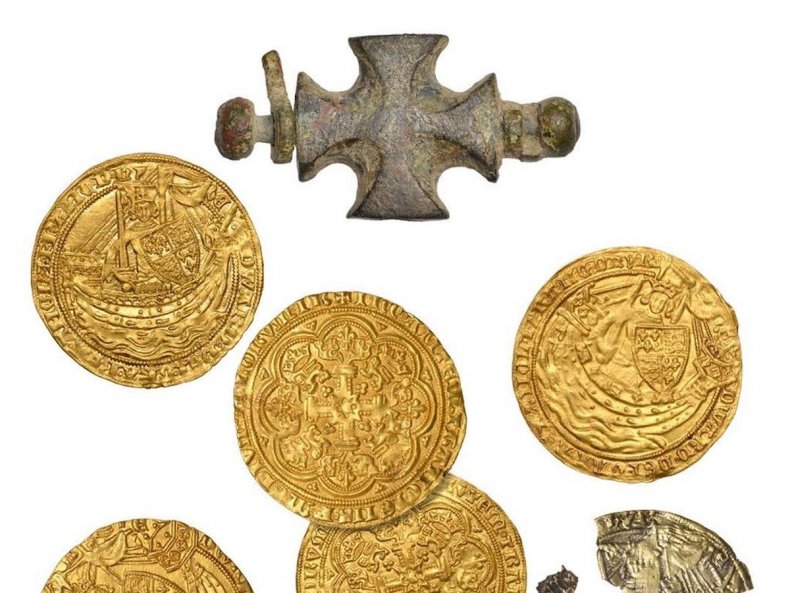 Rare gold coins found in England