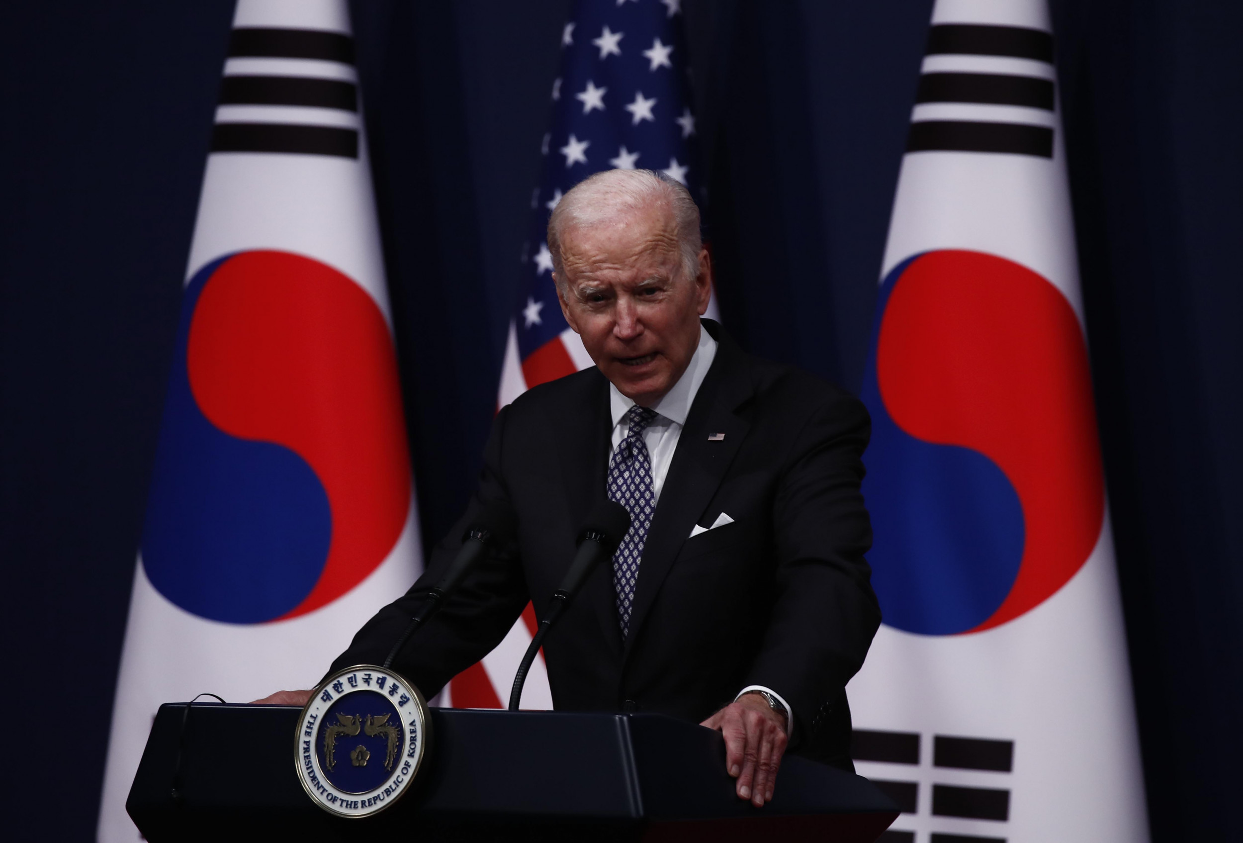 Joe Biden to 'Enhance' North Korea Deterrence After Kim Jong Un Nuclear Vow