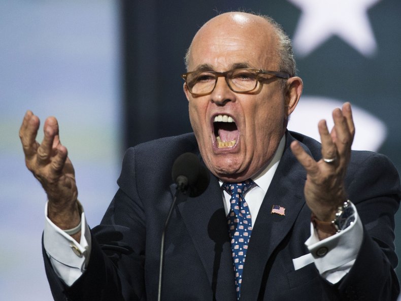 Rudy Giuliani Parade Shouting Match 