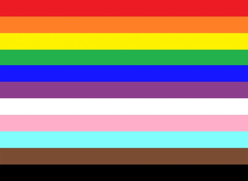 LGBTQ + Flag for the rights of 