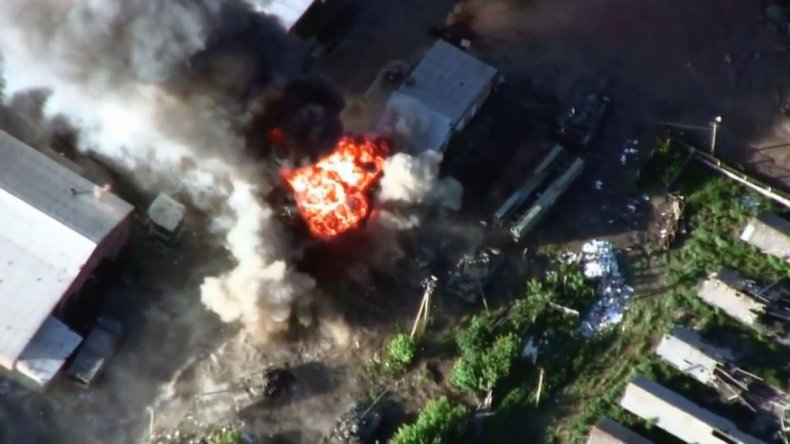 Ukraine hits Russian military equipment