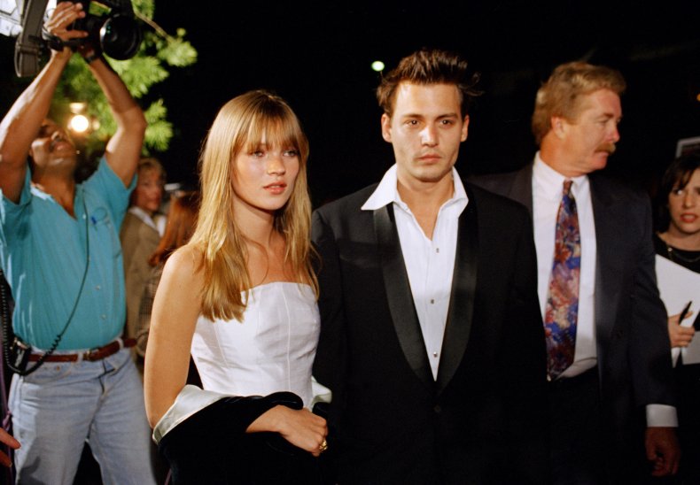 Kate Moss and Johnny Depp