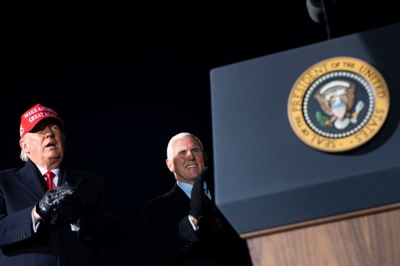 Trump and Pence at Michigan MAGA Rally