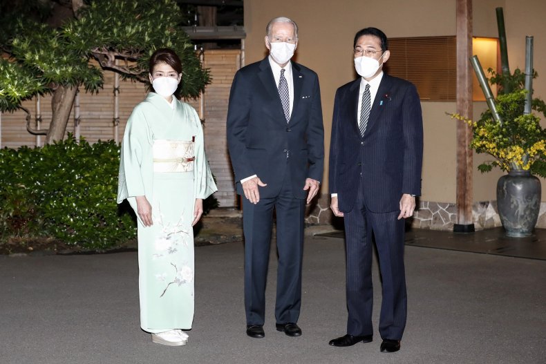 President Joe Biden with Fumio Kishida