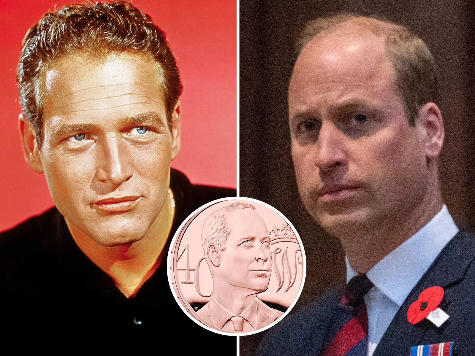 Prince William Appears on New Coin but Fans Think it Looks Like Paul Newman - Vimarsana News