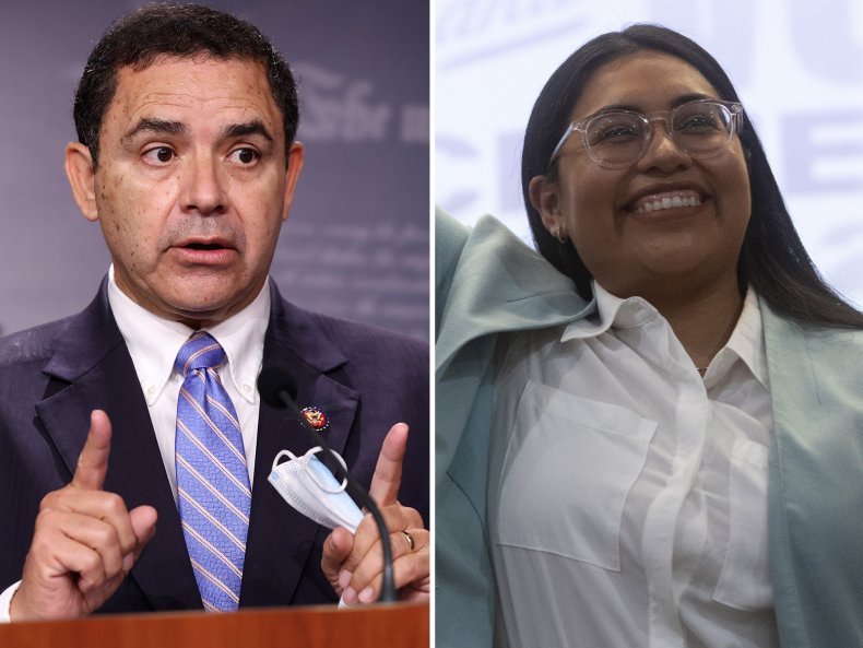 Henry Cuellar and Jessica Cisneros