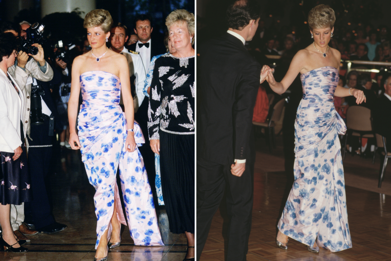 Princess Diana Australia Catherine Walker Floral