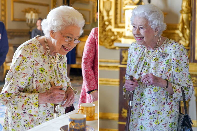 Queen Elizabeth II Floral Dress 2022