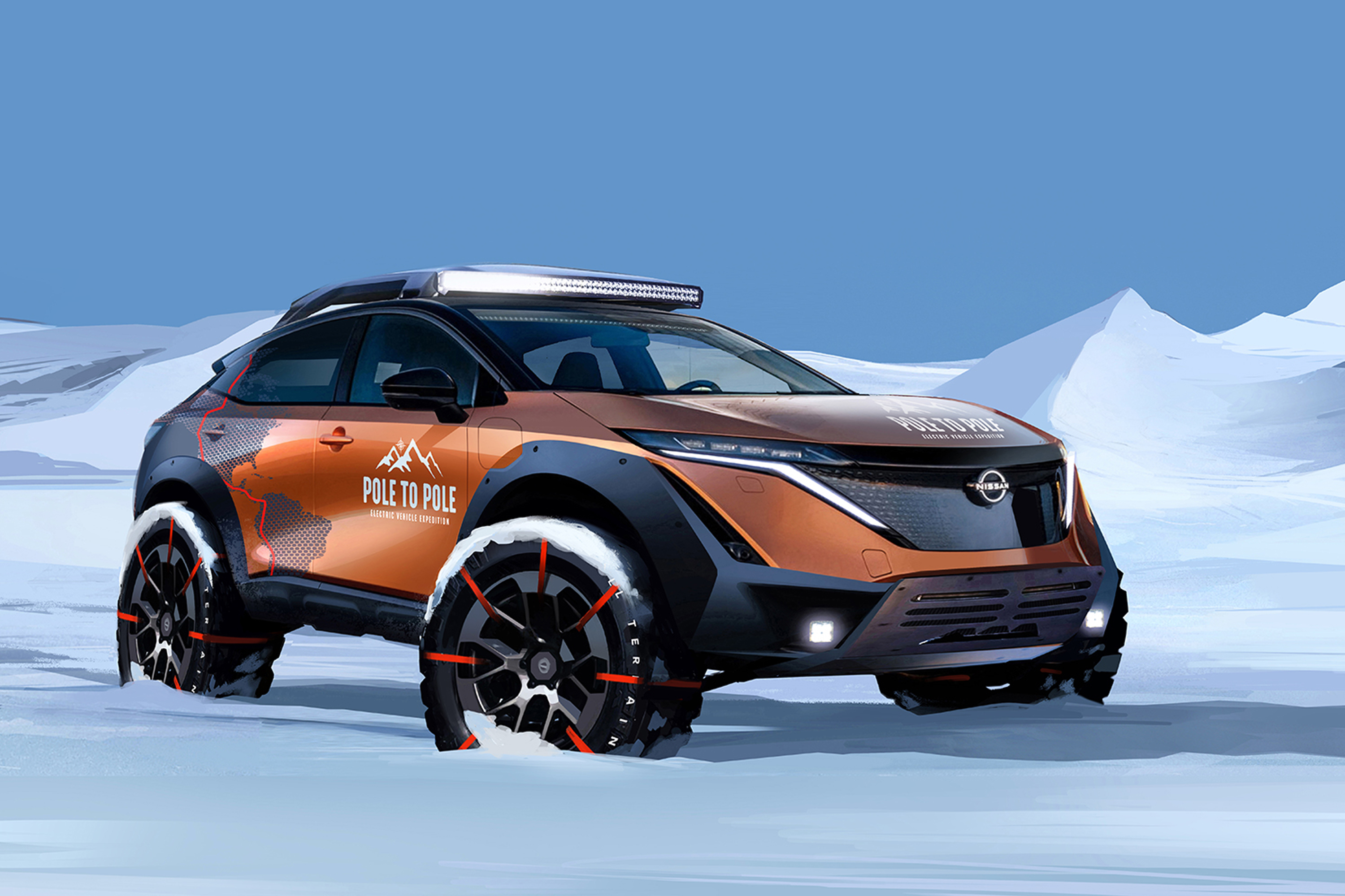 Electric Nissan Ariya Will Go 17,000 Miles on North to South Pole Journey
