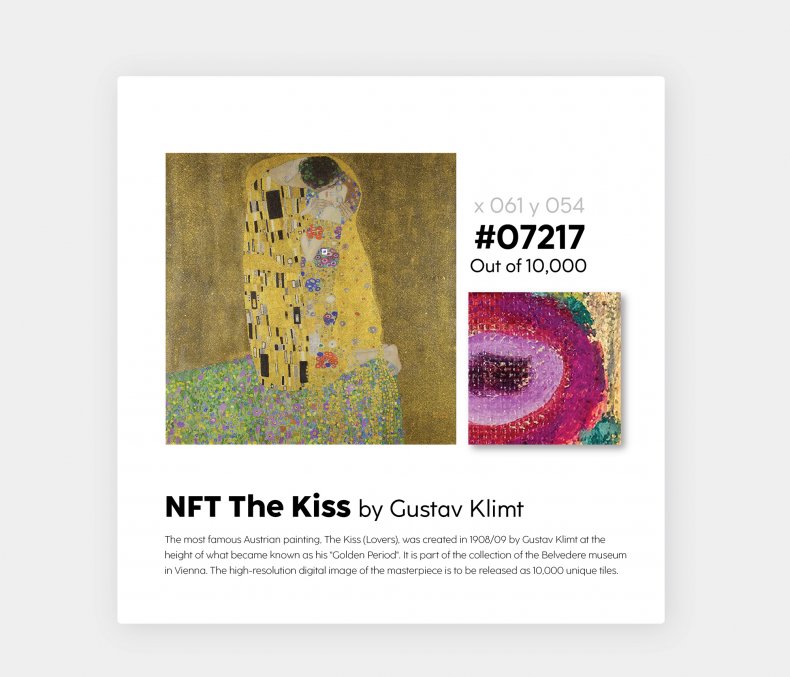pPreview NFT The Kiss. (arteQ/Zenger)/p