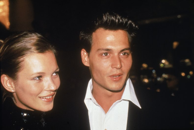 Kate Moss And Johnny Deep At 1995 