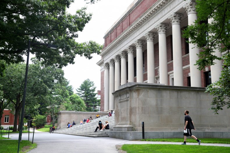 A view of Harvard Yard on the