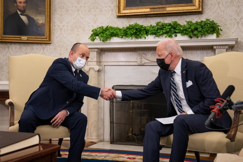 U.S. President Joe Biden meets with Israeli