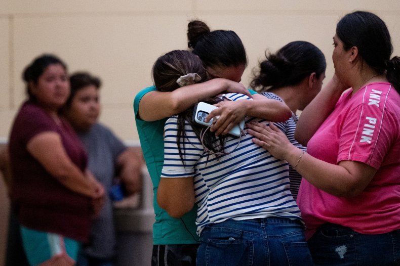 Mourners after Texas school shooting