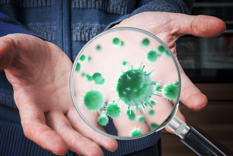 Virus on hands