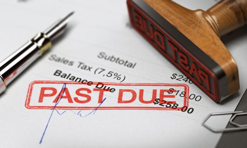 A stamped invoice "Suffering" in red.