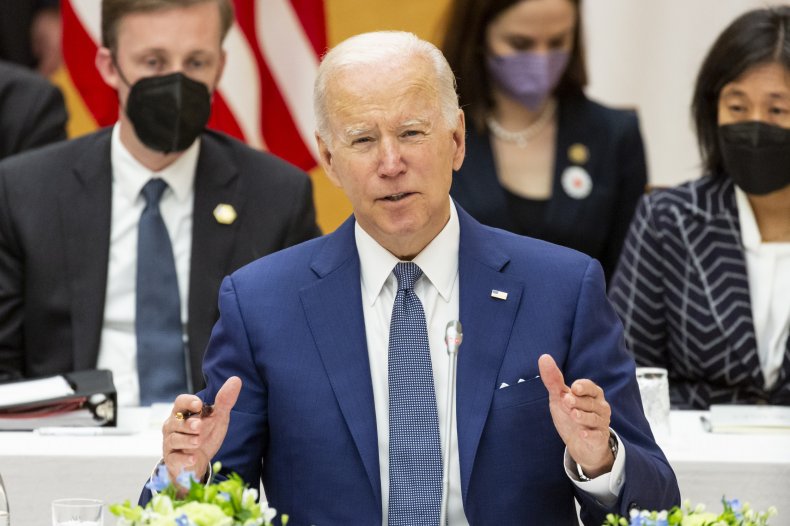 Joe Biden Attends a Meeting in Japan