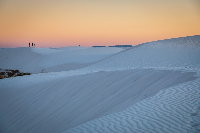 Sand dunes at White Sands National Park