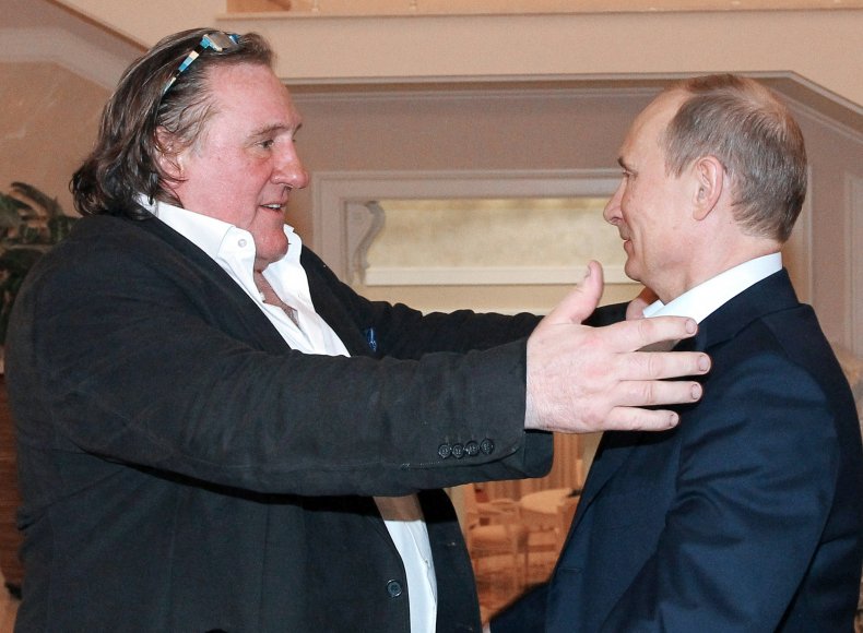 Vladimir Putin and Gerard Depardieu