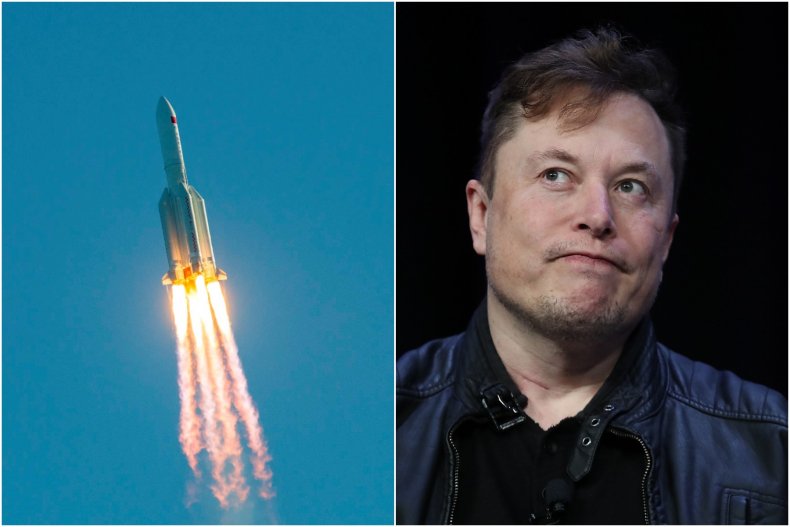 Chinese rocket and Elon Musk