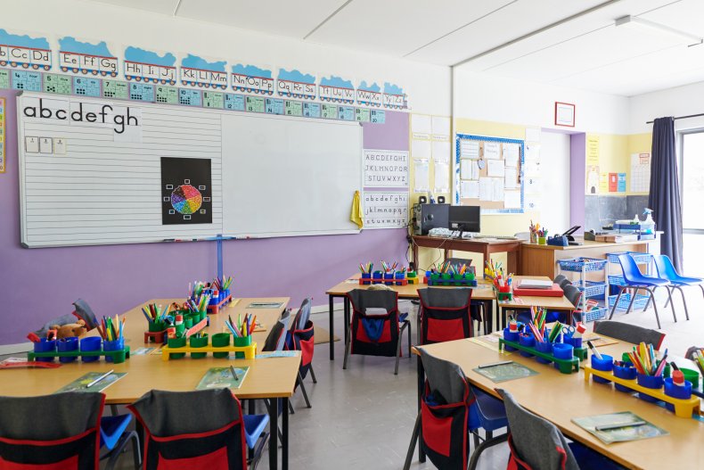 Teacher shows items to keep out intruders