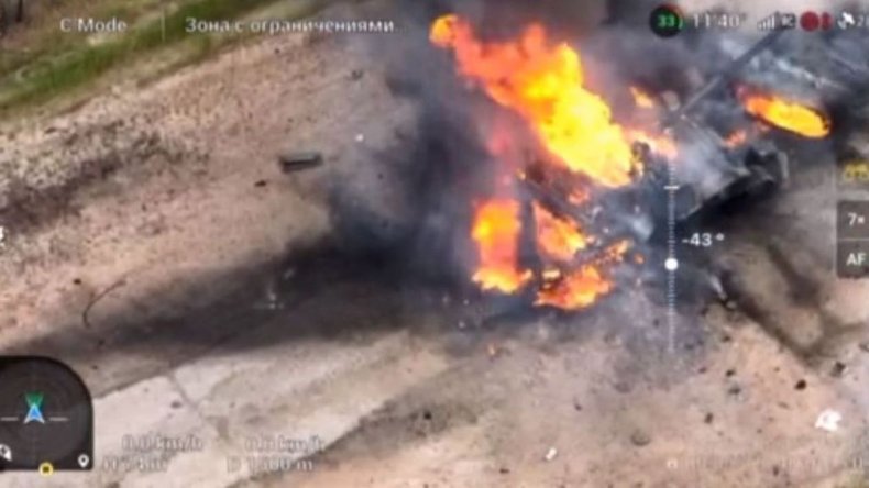 Ukraine 57th Brigade hits Russian tanks