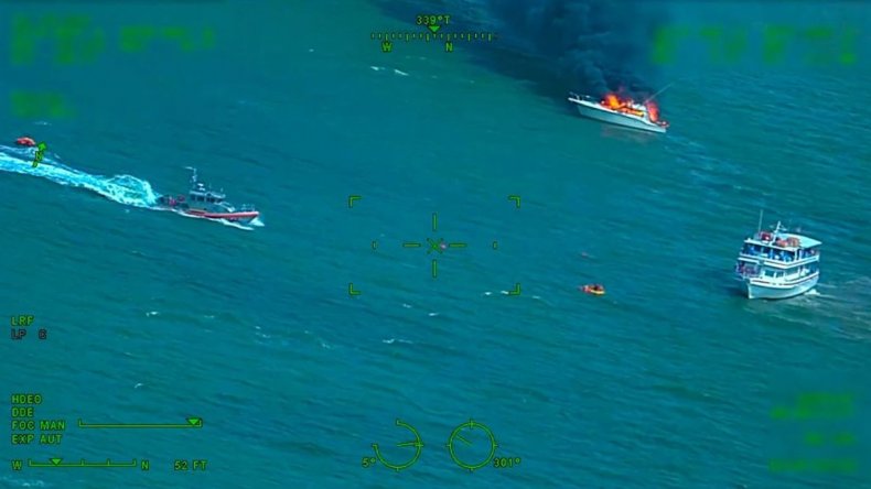Coast Guard rescues passengers from yacht fire