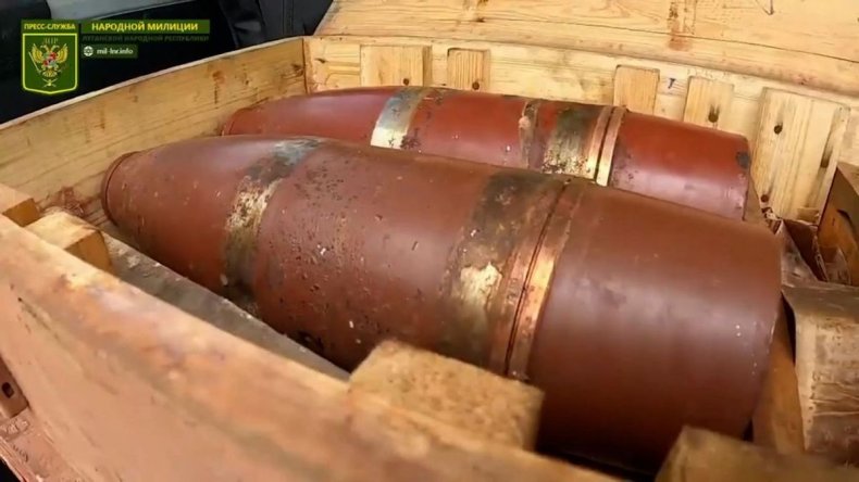 Shells contain Russian propaganda