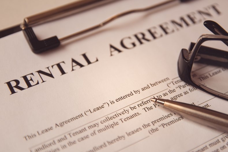 Tenancy agreement close up