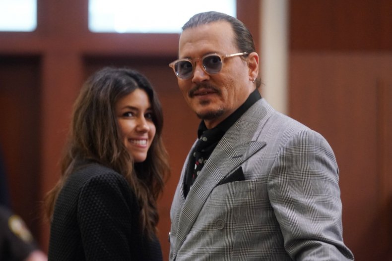 Johnny Depp and attorney Camille Vasquez