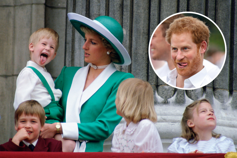 Prince Harry Princess Diana Mischievous Behaviour
