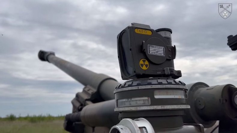 British-made FH70 howitzer in Ukraine