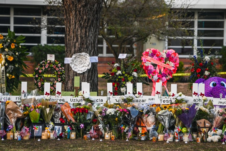 A memorial for the Ulvade victims