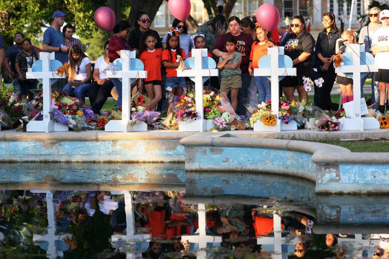 Uvalde school shooting memorial