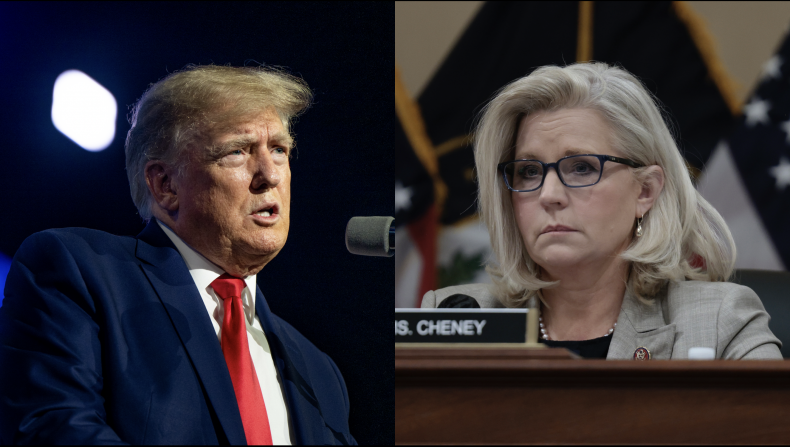 Donald Trump and Liz Cheney