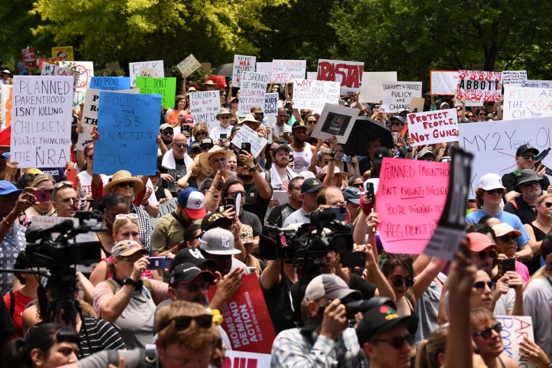 NRA protesters
