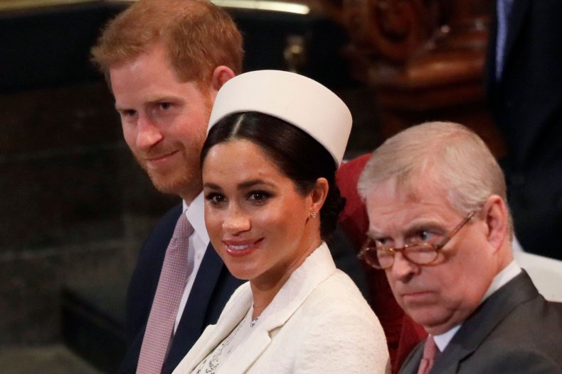 Meghan and Harry With Prince Andrew