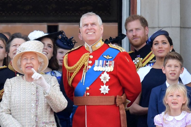 Harry and Meghan With Andrew on Balcony