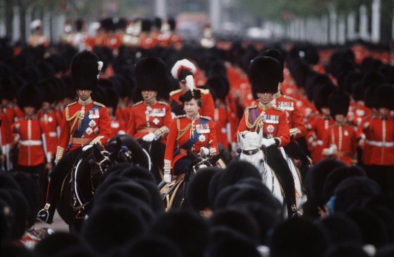 Queen Elizabeth Trooping the Colour 1983