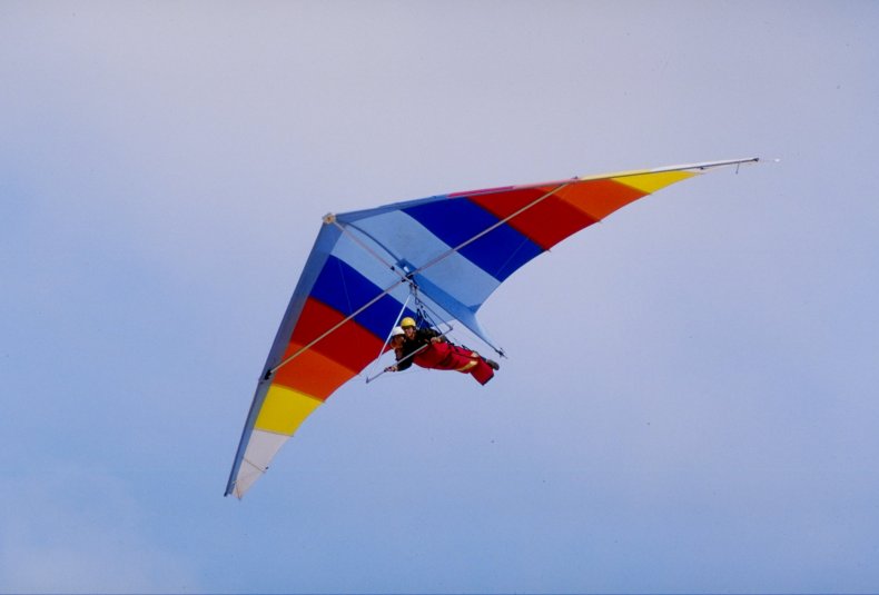 A hang glider