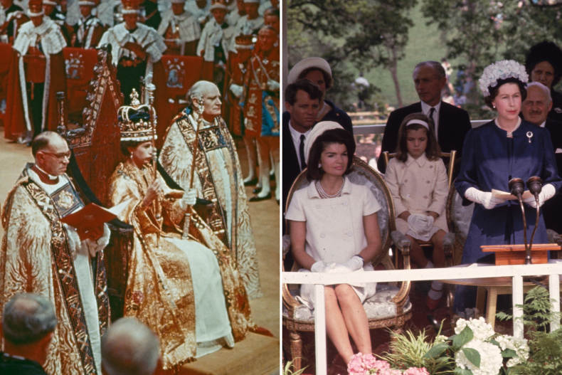 Queen Elizabeth II Coronation Jackie Kennedy